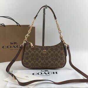 New COACH Outlet Classic Logo TERI Side Bag CV933